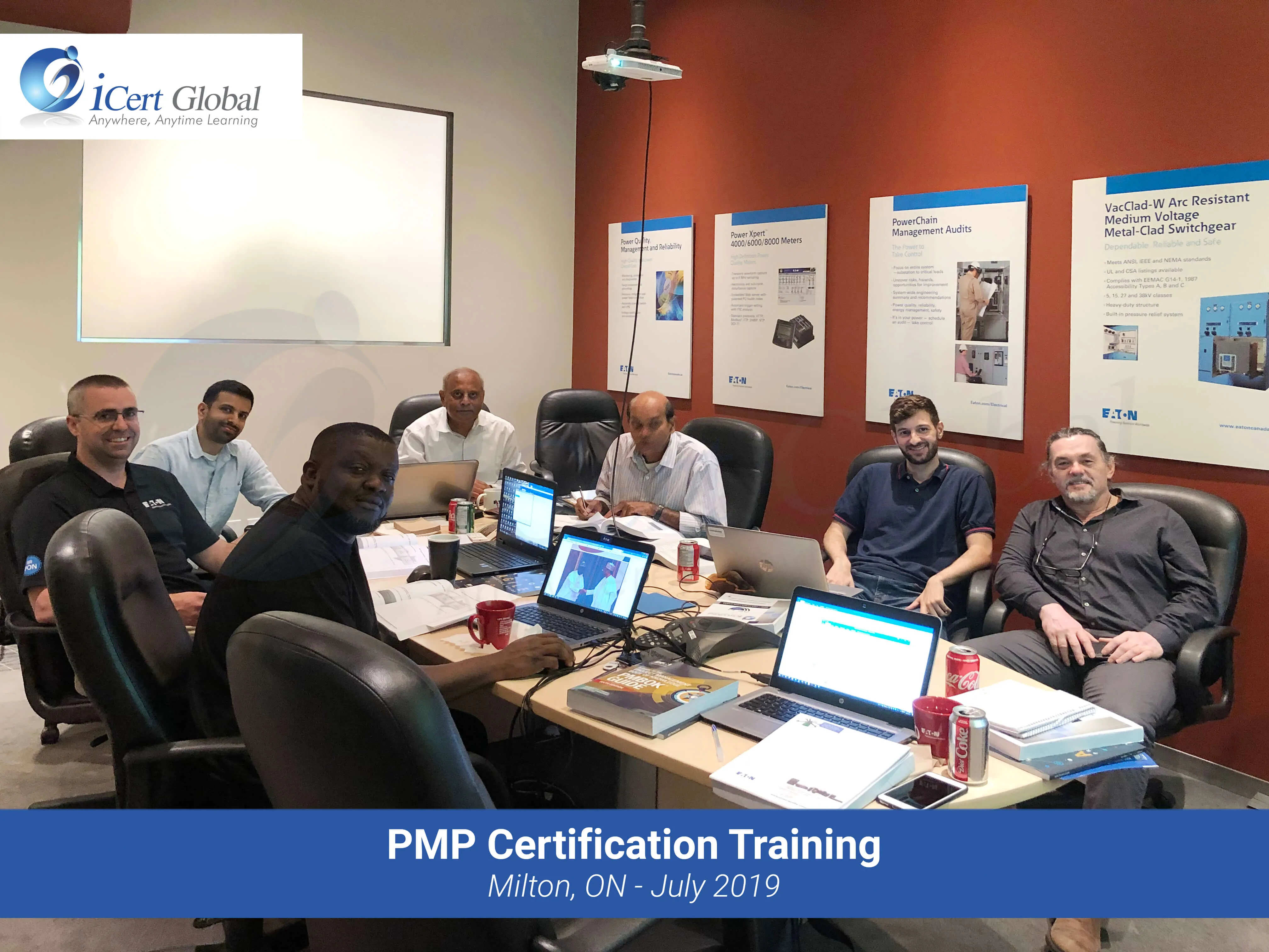 PMP Certification Training Exam Prep Classroom Course in Milton, Ontario, Canada in July 2019  